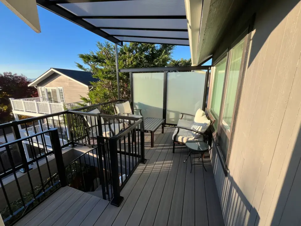 Motorized Louvered Pergola Installation