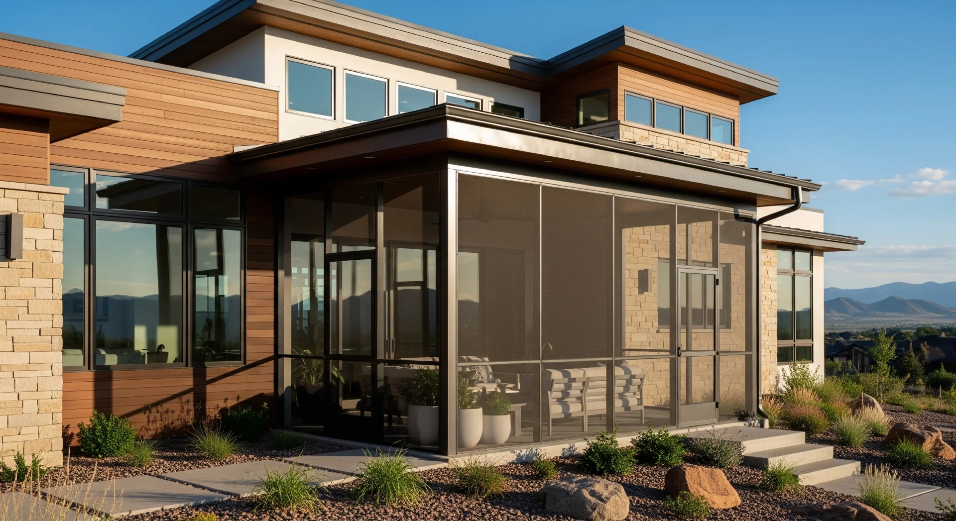 modern-home-with-privacy-screen-installation-porch-in-seattle-wa